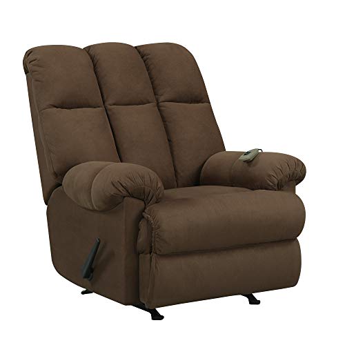 Dorel Living Padded Dual Massage Recliner, Chocolate