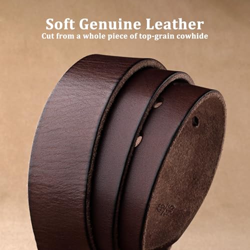 Western Cowboy Leather Belts for Men Women, Engraved Buckle Belt for Jeans, Cowhide Country Belt Gifts3