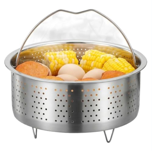 Homoyoyo Panier Vapeur en Acier Inoxydable 22 Cm pour Cocotte Minute SEB - Accessoire De Cuisine - Idéal pour Cuisson De Viande Et Légumes Insert Universel Passoire...
