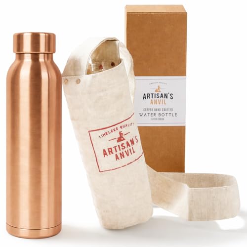 Image of Copper Water Bottle 32oz, 100% Pure Smooth, Ayurvedic