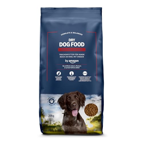 by Amazon - Croquettes complètes pour chien adulte, Boeuf aux Petits Pois, 20kg, lot de 1
