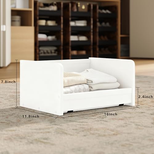 4-Tier Stackable Closet Organizer and Storage Stackable Shelves – Heavy-Duty Darwers Wood & Metal, Easy Assembly, Space-Saving Vertical Storage for Bedroom, Closet, Patent Design - Image 4