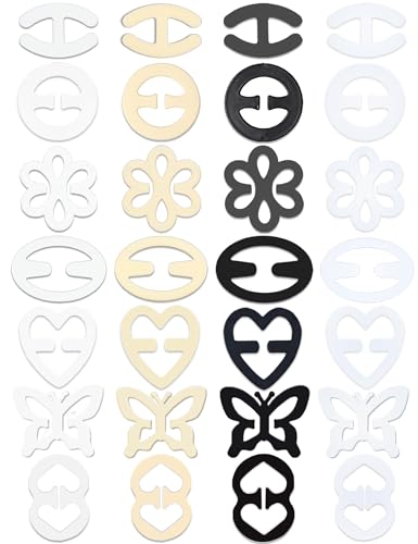 28 PCS Bra Strap Clips Bra Clips for Back, Anti-Slip Bra Straps Holder Adjustable Non Slip Bra Straps Clips