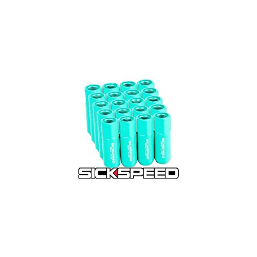 Sickspeed 20 Pc Mint Green 60Mm Aluminum Lug Nuts For Wheels/Rims 12X1.5