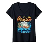 Photo Gallery donna cruise squad 2026 gruppo familiare corrispondente vacanza crociera maglietta con collo a v Photo Gallery donna cruise squad 2026 gruppo familiare corrispondente vacanza crociera maglietta con collo a v