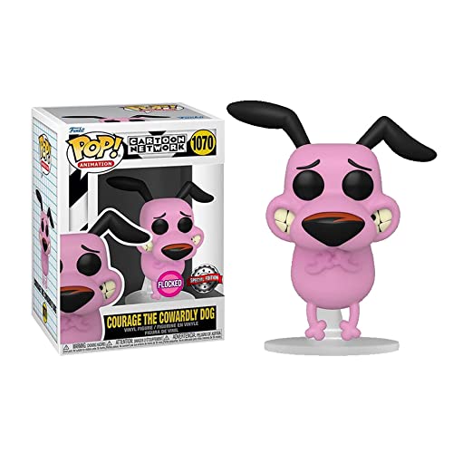 Pop! Courage The Cowardly Dog 1070 - Courage The Cowardly Dog Flocked