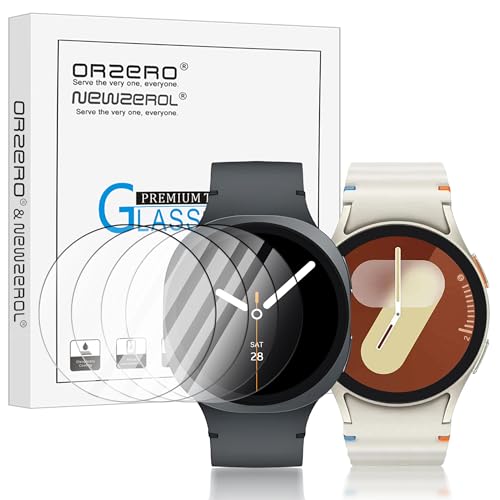 4 Pezzi Vetro Temperato per Samsung Galaxy Watch 8/7/6/5/4 40mm (Diametro 37mm) AntiGraffio Alta Risoluzione Senza Bolle Pellicola Protettiva HD Schermo