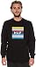 HUF Men's Serape Box Logo Crewneck