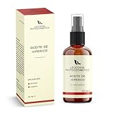 Leucosia Olio di Iperico Puro 100 ml, Oleolito Naturale Lenitivo e Rigenerante Olio Iperico per Cicatrici, Scottature, Pelle Secca, Massaggi Muscolari e Antirughe Viso