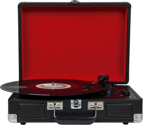 Vitrola Toca Discos Vinil Bivolt, Toca Disco Vinil, Equipado com Porta USB, Saída para Fones de Ouvido, com Função Alto-Falantes, Compatível com Discos de 7, 10 e 12 Polegadas, Várias Formas Conexão