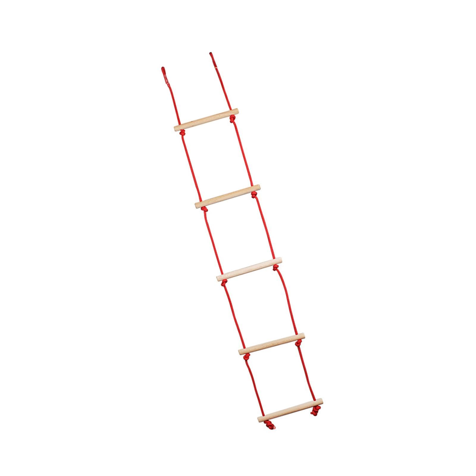 Kletterseilleiter für Kinder, 5 Teilig, Leicht, Aus Holz