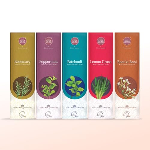 Image of Prabhu Shriram Exotic Luxury Incense Sticks | Aromatherapy Collection | Low Smoke, Long Burning Organic Incense | Low Smoke, Long Burning Organic Incense | Cardamom, Vetiver, Clove, Jasmine