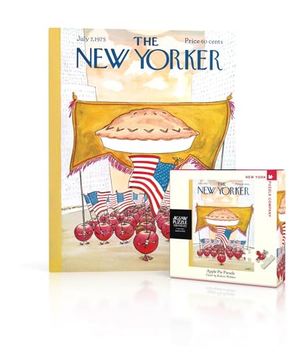 New York Puzzle Company - New Yorker Apple Pie Parade Mini - 100 Piece Jigsaw Puzzle for Adults by...