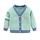 Fnaobai Kleinkind Baby Jungen Strickjacke kleine Jungen V-Ausschnitt Baumwolle Pullover Kinder Lange Ärmel Jacke Stricken Knopf Up für Herbst Winter