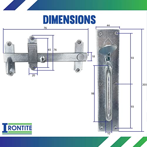 IRONTITE® Suffolk Latch BZP - Image 3