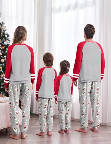 Ekouaer Family Christmas Pajamas Matching Sets Cute Long Sleeve Couple Pjs - image 2