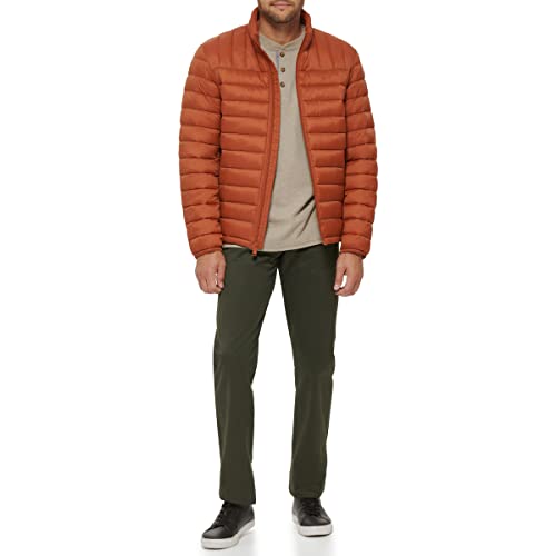 Dockers Men's Classic Ultra Loft Packable Puffer Jacket, New Orange, Small by DOCKERS - Image 3