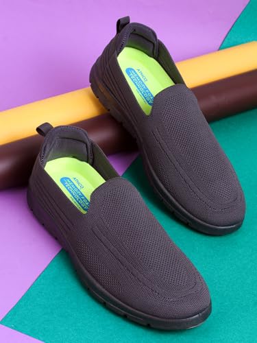 Image of ATHCO Mens Aaron Memory Foam Comfort Shoes|Running|Walking|Training|Gym|Jogging|Sneaker|Athletic|Slipon|Flexible|Lightweight|Dailyuse|Sports|Casual|ExtraSoft|Fitness