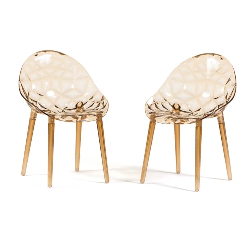 SIEDITI FUORI E DENTRO Chaises de Salle à Manger Transparentes en Polycarbonate, chaises de...