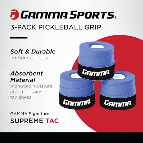 GAMMA Supreme Overgrip (3 Pcs, Blue)
