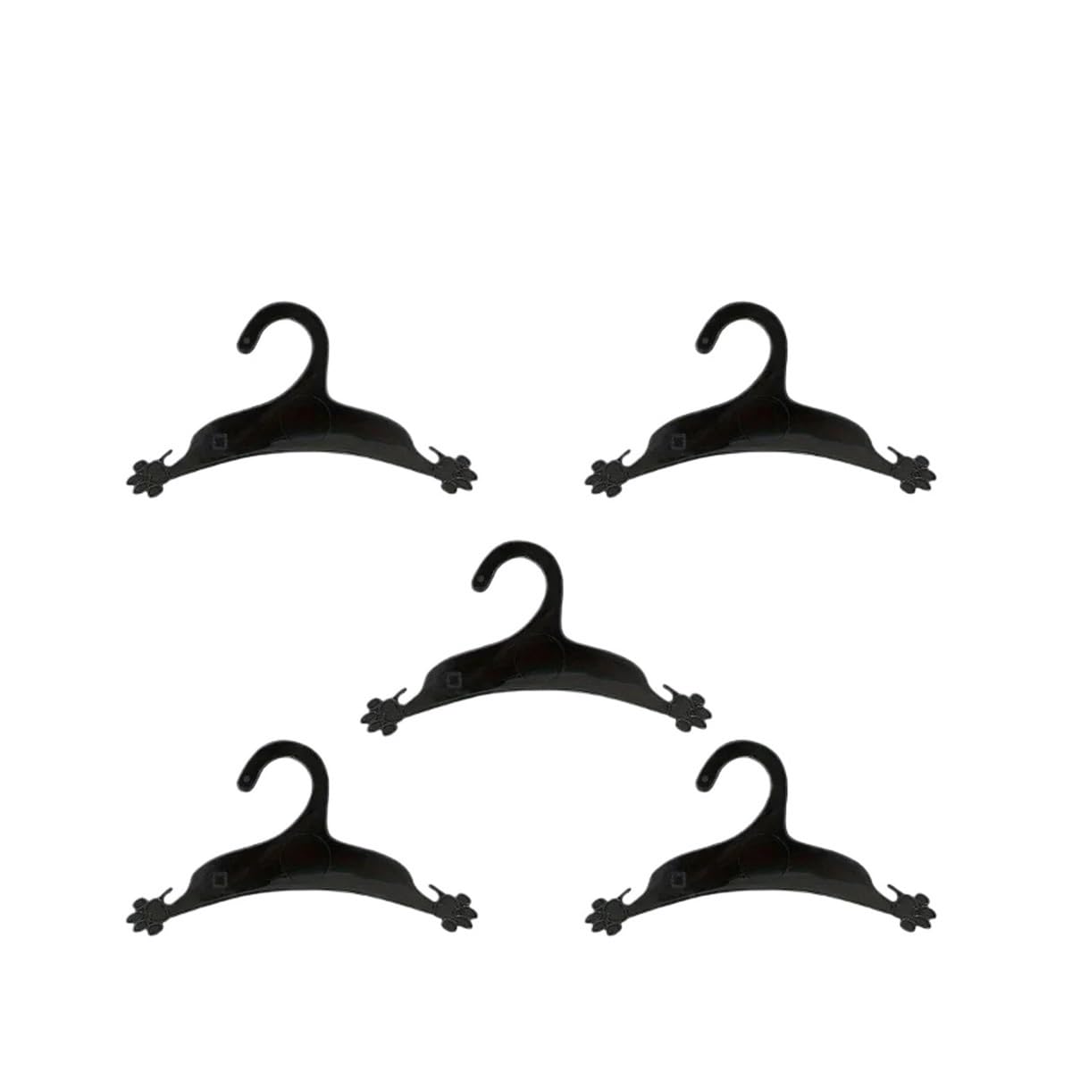 5pcs-Pets Clothes Plastic Shape Hanger Storage Save Space Wardrobe Rack Accessories(L)