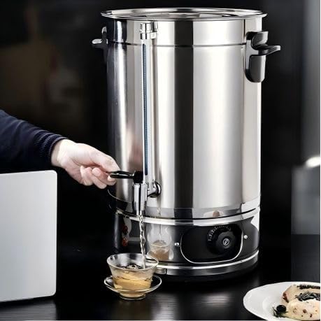Condere 28L Electric Urn, 1500W Stainless Steel Hot Water Boiler