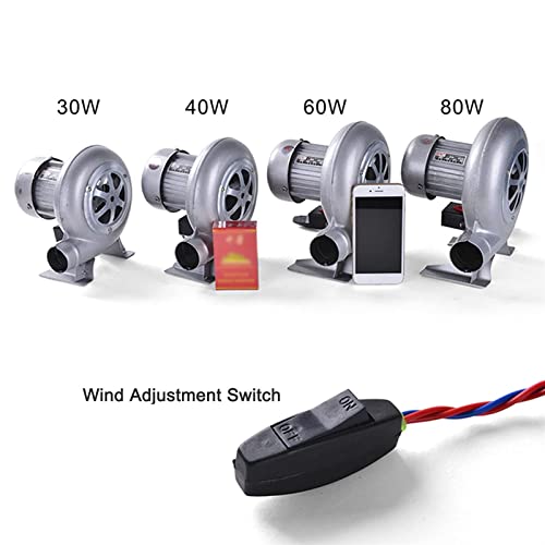 Souffleur électrique de forge 60W à vitesse variable 220V pour barbecue