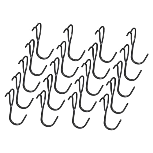 Cabilock Garage Pegboard Hooks 20 Pack Steel Pegboard Hangers Wire Hooks for Tool Jewelry Retail Organizing