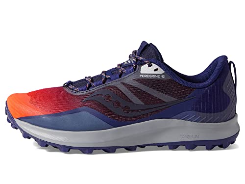 Saucony Men's Peregrine 12 Trail Running Shoe, Night LITE, 10