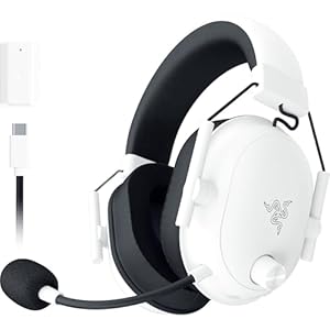 Razer BlackShark V2 Hyperspeed für PC - Kabelloses E-Sport Gaming-Headset Ultra leicht mit 280g (Super-Breitband-Mikrofon, Triforce Titanium 50mm Treiber, Schallisolierender Schaumstoff) Weiß