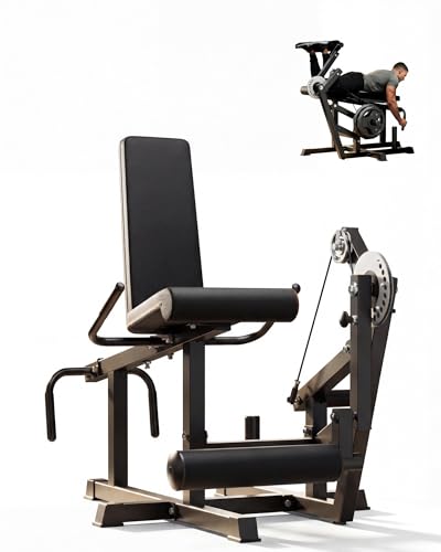 Máquina ajustable para extensión de piernas con banco miniatura 1