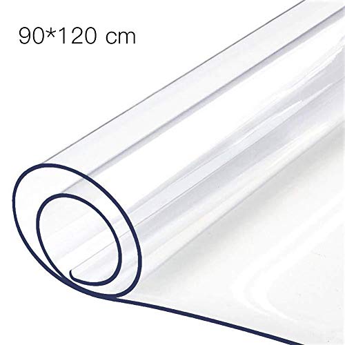 PIONIN - Mantel de PVC Transparente, tamaño múltiple, Tapa de Mesa Transparente de la película Libre de Cristal, Grado alimentario, Anchura y Longitud a Elegir