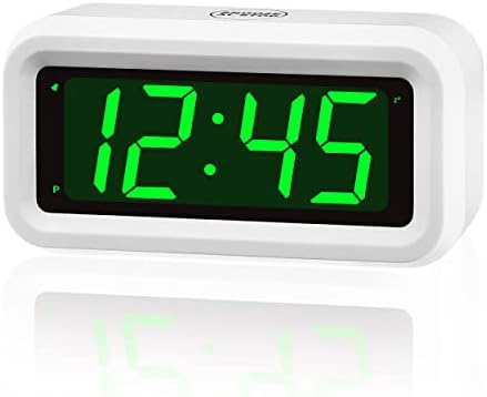 LED Clock, Alarm Clock for Kids, 12inch LED Digital Clock, Adjustable LED Brightness, 12Hr/24Hr, Cordless, Desk Clock, Bedroom Clock, Bathroom Clock, Kitchen Clock, Table Clock, Ideal for Gifts
