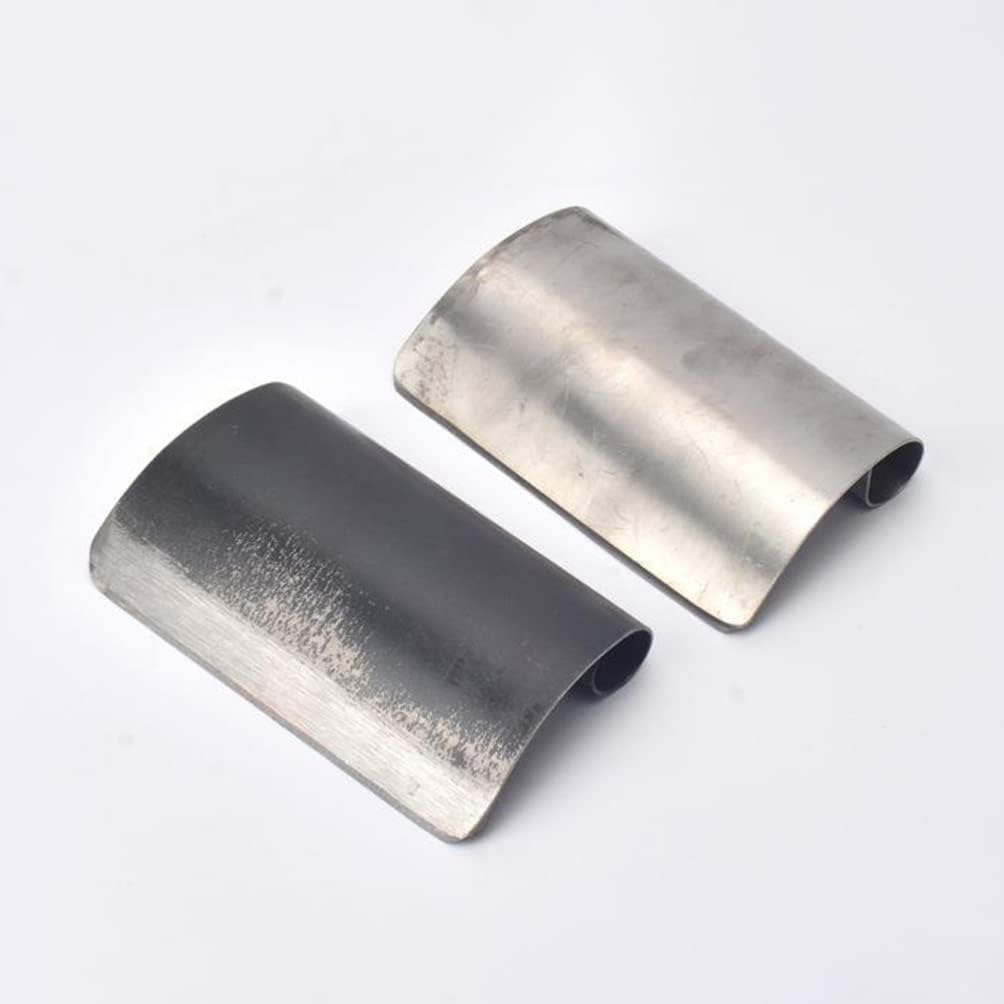 Yardwe 2pcs Pig Hair Scraper Stainless Steel Pork Hair Remover Kitchen Meat Pork Hair Remover Meat Processing Hair Shaver Animal Hair Clippers for Factory Farm
