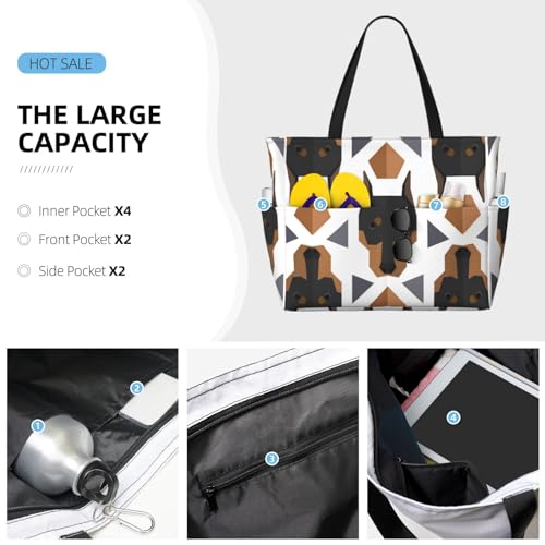 Grand sac de plage Doberman pour ne plus manquer d'espace