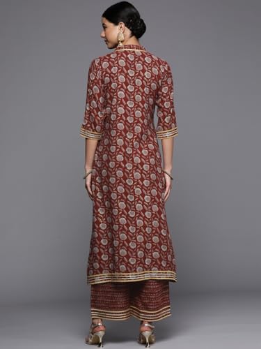 Image of Libas Women's Printed Rayon A-Line Kurta
