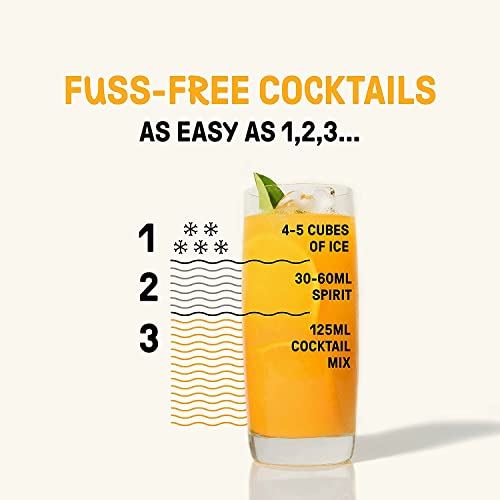 Image of Tipsy Tiger Orange Kaffir Lime Mojito, Vodka, Rum, Gin Cocktail Mixer, Makes 2 Drinks, Less Than 5% added Sugar, 250ml (Pack of 1 bottle), Fuss Free- Just add Ice and Alcohol
