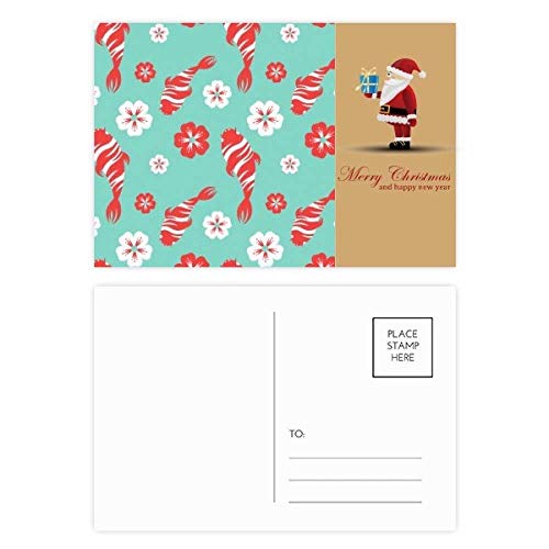 Cartes postales Père Noël Sakura lot de 20 pour écrire sans bavure