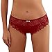 Zilosconcy Damen Spitze Hipsters Bequeme Shorts Unterhose Unterwäsche Baumwolle Panties Slips Damen Unterwäsche Unterwäsche Panties Komfort Boxershorts Elastisch Panty String Tanga Damen Sexy Dessous
