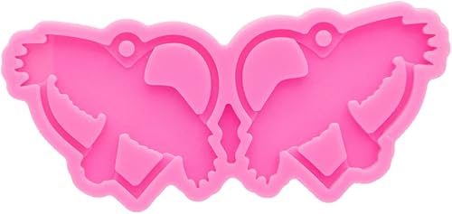 Miniatura 8 de Molde para pendientes de resina de corazón corazón con agujero resina de silicona moldes de fundición de resina epoxi para mujer aretes y dijes