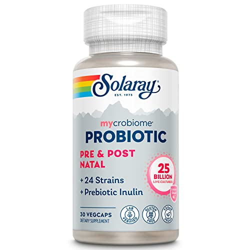 Solaray Mycrobiome Probiotic Pre/Post Natal, 25bn, 24 Strain | 30 ct 25 bil