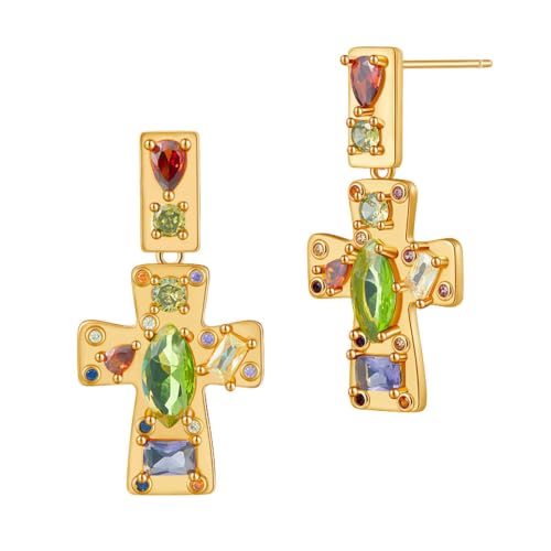 Boucles d'oreilles de style long zircon pour un usage quotidien chic