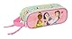 safta Princesas Disney Bloom Doppelmäppchen für Kinder, Federmäppchen für Kinder, bequem und vielseitig, Qualität und Widerstandsfähigkeit, 21 x 6 x 8 cm, Wassergrün /