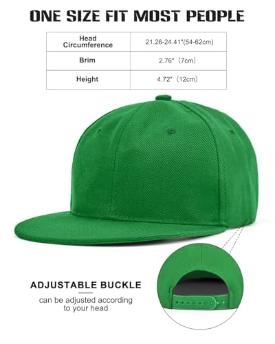 Image of Century Star Snapback Hats for Men Flat Bill Brim Baseball Cap Women Adjustable Hip Hop Style Blank Trucker Hat