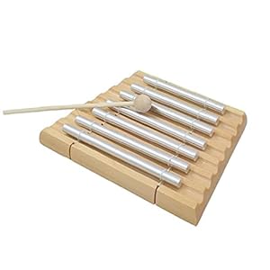 7 Tone Chime Meditatie Chime Trio 7 Tone Percussie Chime Solo Percussie Instrument met Mallet voor Gebed Yoga Oosterse…