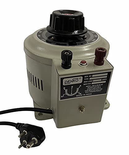 DENKO Variac/Dimmerstat/Auto transformer Single Phase 0-270V 6 Ampere ...