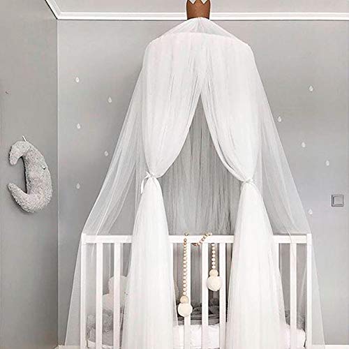 Dossel De Cama Com Rede Mosquiteira Para Meninas, Rede Mosquiteira Pendurada Em Cúpula Redonda Para