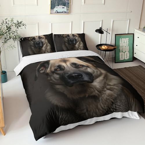 Housse de couette imprimé 3D animaux parure de lit durable - 7