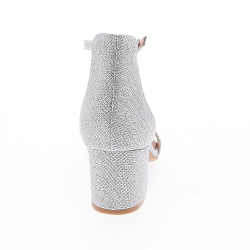 Image of TOP Moda Darcie-1 Ankle Strap Dressy High Heel Sandal, Non-slip Sole, For Wedding, Party, Prom, Evening Wear, or Any Occasion, Sleek Style Block Heel Sandals