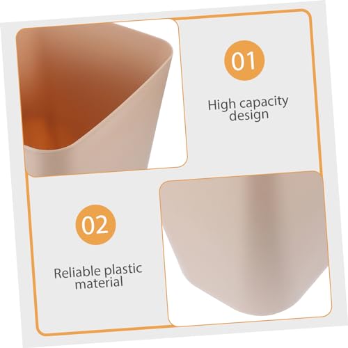Caneca de basura rectangular de plástico miniatura 7